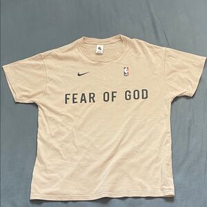Fear of God NBA Nike Cream Shirt
